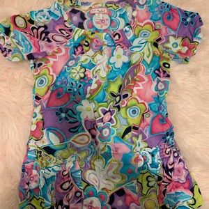 Koi scrub top
